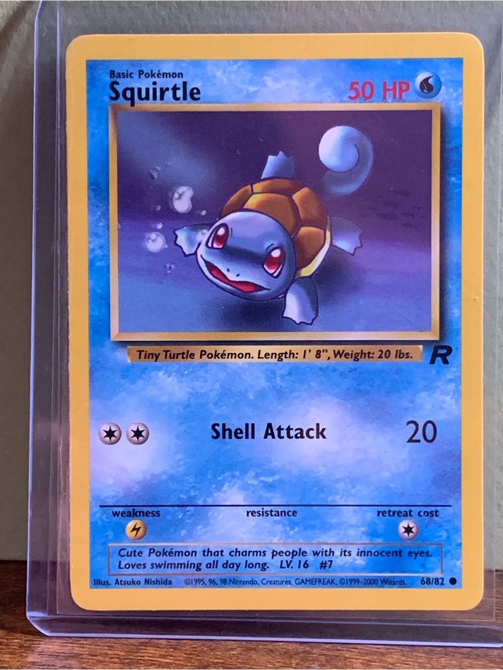 Squirtle Trading Card
